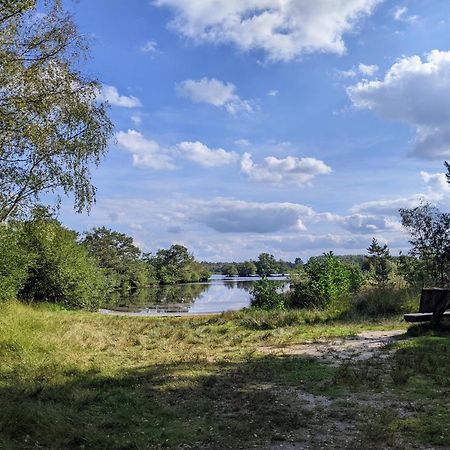 Sfeervol Chaletje In Een Rustige Bosrijke Omgeving Diessen Luaran gambar